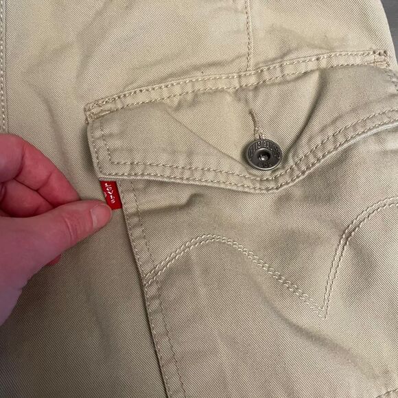 Levi's Cargo Pants, 32x30.5,  Loose Straight Fit, Cotton, Beige, Khaki, Tan - Picture 11 of 11